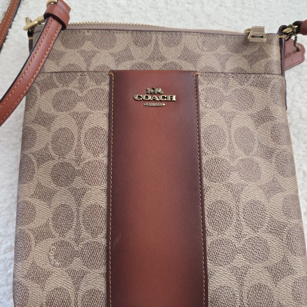 Coach EUC Kitt Signature Jacquard Crossbody Bag - Picture 6 of 16